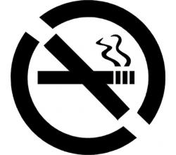 Stencil Schablone  Nichtraucher
